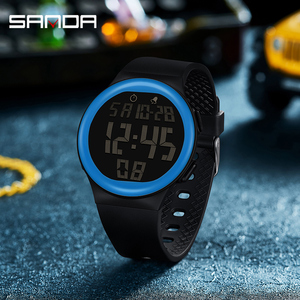 <span class=keywords><strong>Montre</strong></span> électronique SANDA 2151, nouvelle <span class=keywords><strong>montre</strong></span> à grand écran, monocœur, lumineuse, étanche, tendance coréenne, <span class=keywords><strong>montre</strong></span> numérique pour garçon, mode - Product Image 2