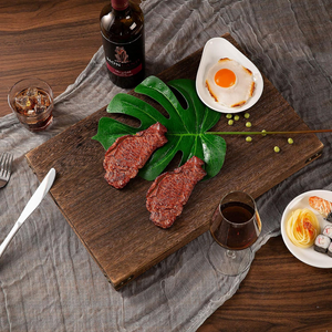 Plateaux de service en bambou Plateaux en bois légers pour le petit-<span class=keywords><strong>d</strong></span>éjeuner au lit Planche à thé avec poignées - Product Image 5