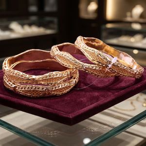 Bracelets de mode traditionnels plaqués or en laiton de cuivre bijoux remplis d'or Oro Joyeria - Product Image 5