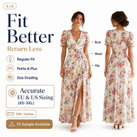 Robe florale personnalisée pour femme, fabricant de robes, imprimé floral, maxi, été, viscose, grande taille, vêtements pour femme, vêtements à imprimé floral, OEM