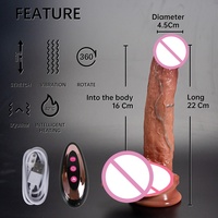 Vibrateur électrique pour femmes en gros - Stimulation du point G, étanche, télécommande, 4,5x22cm, jouet pour adultes