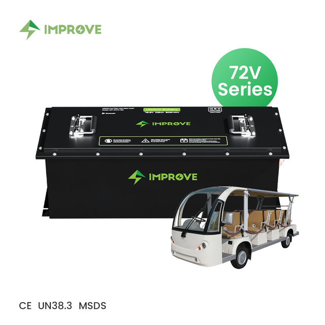 IMPROVE 48V 72V 60V 100Ah Lithium Iron Phosphate Battery for Golf Cart Forklift Electric Vehicle Smart BMS Deep Cycle 6000 Times