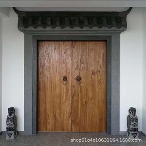 Porta d'Ingresso Principale Girevole in Composito di Noce Nero Standard Americano, Porta d'Ingresso Moderna Antifurto - Product Image 4