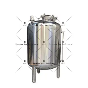 Ace 5000l tanque de óleo inox tanque de armazenamento para óleo de soja para refinaria