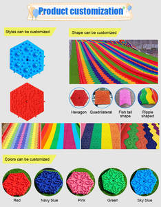 Su misura colorato Farm Park giostre all'aperto scivolo a secco attrazione turistica popolare divertente arcobaleno scivolo - Product Image 6