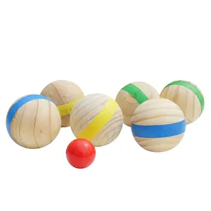 <span class=keywords><strong>Petanca</strong></span> <span class=keywords><strong>de</strong></span> madera Bocce Boules Ball Juego <span class=keywords><strong>de</strong></span> deportes al aire libre con <span class=keywords><strong>bolsa</strong></span> - Product Image 1