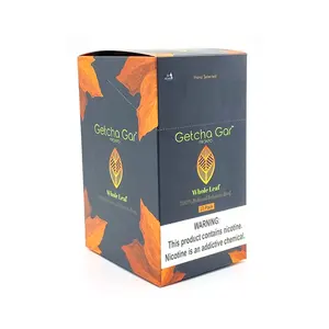 Небольшой минимальный заказ, Высококачественная Ароматизированная сочная упаковка сигар, бумажная коробка с натуральными листьями и листовой табачный пакет