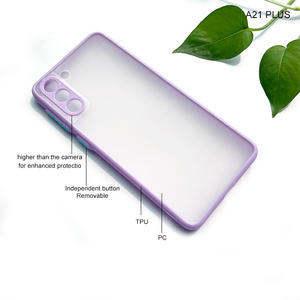 Fournisseur d'étuis de téléphone portable, coque arrière translucide <span class=keywords><strong>mate</strong></span> en TPU et PC, étui de téléphone pour Samsung Galaxy S20 Plus S21 A20 A21 A51 - Product Image 3