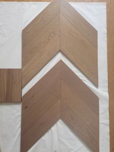 <span class=keywords><strong>Parquet</strong></span> en bois d'ingénierie multicouche lisse en chêne moderne, à chevrons blancs vintage de 9 pouces, brossé à la filière, pour <span class=keywords><strong>salon</strong></span> - Product Image 6