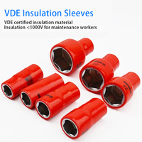 WEIDA VDE 1000V Insulated 10mm Seri 6mm Soket Hex WH71036 Alat Keselamatan Profesional untuk Teknisi Listrik yang Dibuat dengan Cetakan Injeksi