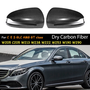 Dry Carbon Fiber <b>Car</b> <b>Mirror</b> Cap Replacement RearView <b>Mirror</b> Cover for Mercedes for Benz W205 C205 W213 W238 W222 W253 W190 W290 - Product Image 1