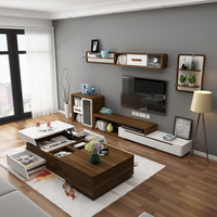 Meubles de salon, Table basse, vente en gros, nouveau Design, de luxe, en noir blanc et marron, Simple
