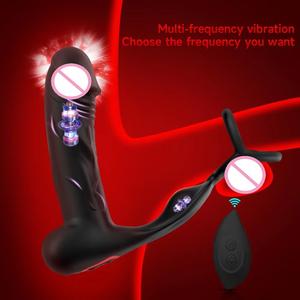 Vibromasseur de prostate simulé à 10 fréquences avec télécommande sans fil, plug anal à trois anneaux pour la stimulation de la prostate - Product Image 2