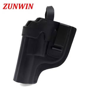 Étui tactique pour arme à feu en cuir pleine fleur personnalisé IWB, accessoire de transport dissimulé en cuir véritable pour la chasse - Product Image 3