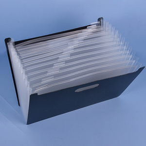 다채로운 폴더 문구 간단한 A4 크기 플라스틱 포켓 인쇄 확장 핸들 확장 파일 폴더 - Product Image 3