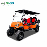 Voiturette de golf électrique DAOD, 6 places, 30-50 km/h, autonomie 50-70 km, prix usine, vente en gros, conception personnalisée, OEM, ODM, SKD