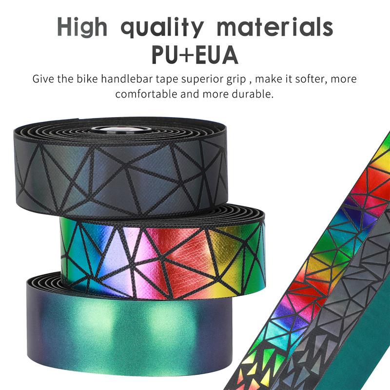 Ruban de guidon réfléchissant pour guidon de vélo, mousse EVA