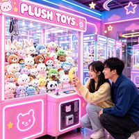 Peluche de dessin animé attrayante de 8 pouces, figurine douce pour machine à griffes, lot en gros pour distributeur de centre de jeux