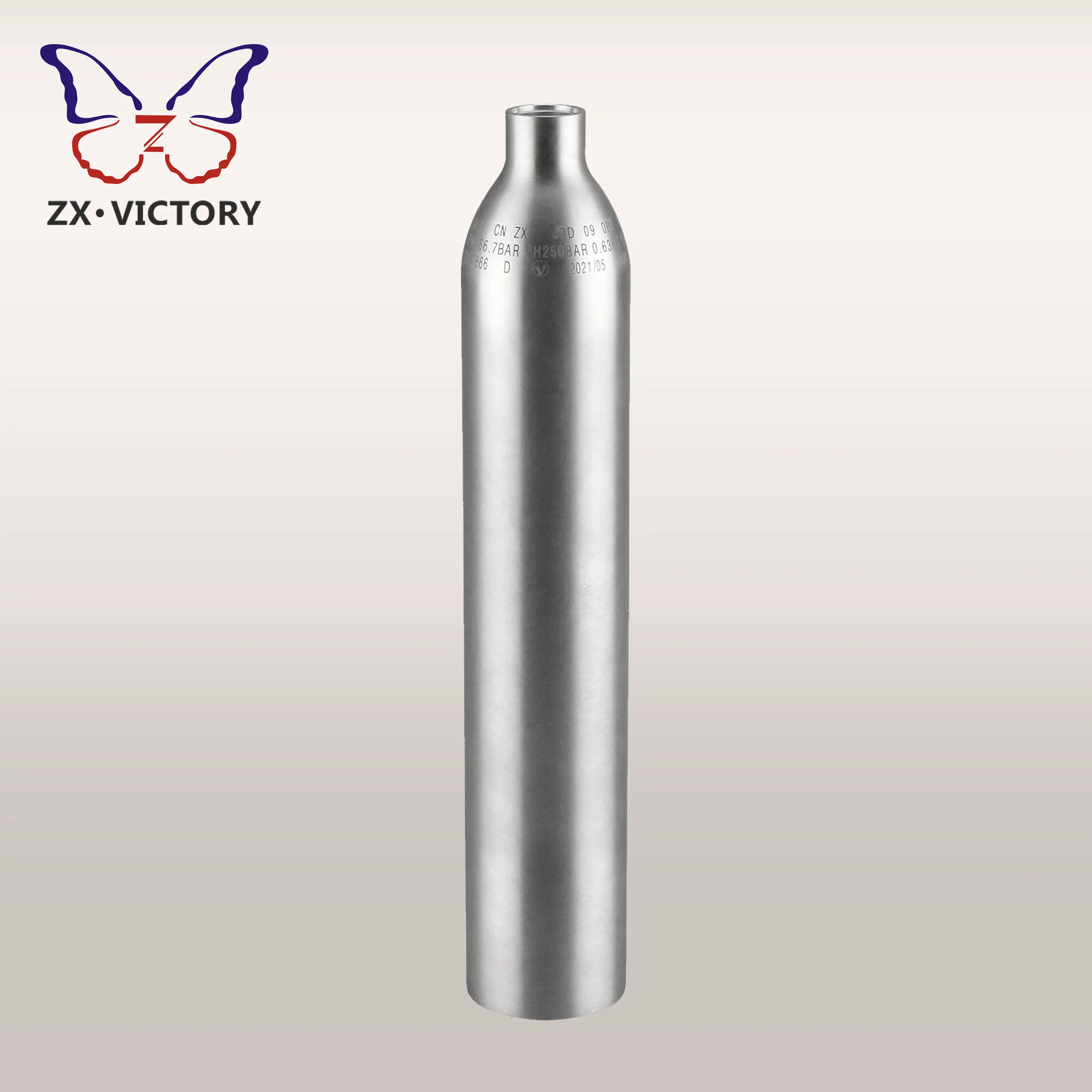 ZX 0.6L CO2 Cylinder CO2 Tank For Carbonator Beverage Soda Machine TPED Aluminum High Pressure Gas Cylinder Factory Direct