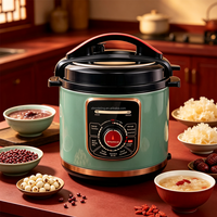 Cuisinière électrique à pression grande capacité avec système de verrouillage de sécurité et menus prédéfinis multiples pour usage domestique et commercial