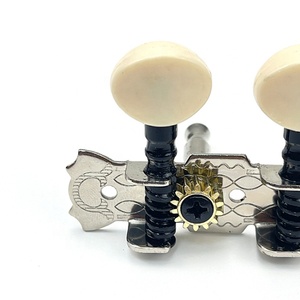 Clavijas de Afinación para Guitarra Acústica de 12 Cuerdas, 6L6R Cromadas, Clavijeros de <span class=keywords><strong>Mandolina</strong></span> con Doble Orificio - Product Image 4