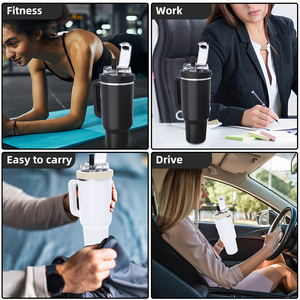 <span class=keywords><strong>2025</strong></span> <span class=keywords><strong>New</strong></span> BPA-free 30oz40oz Silicone Tumbler có nắp đậy đôi sippy tương thích du lịch Mug chai rơm <span class=keywords><strong>Cap</strong></span> dùng một lần Splashproof Nắp - Product Image 3