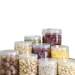 Custom Matte Frosted Black & Amber PET <b>Plastic</b> Cream Jars 68mm Caliber Screw Cap Lids 50ml-500ml Capacity Silk <b>Screen</b> Printing - Product Image 1