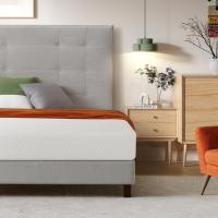 Fábrica al por mayor precio barato colchones de cama firme medio en caja 10 pulgadas de tamaño completo colchón de esponja de espuma viscoelástica de gel con cremallera