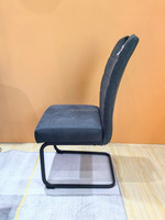 Ensemble de 2 chaises d'appoint avec accoudoir pivotant moderne au design de base en métal pour la maison, le bureau, la cuisine, la salle de sport et la salle de bain pour le parc.