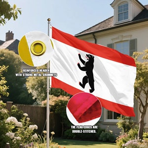 <span class=keywords><strong>Drapeau</strong></span> de <span class=keywords><strong>Berlin</strong></span> de haute qualité en gros, 3x5 pieds (90x150cm), bannière allemande pour défilés, marches civiques et événements, usage intensif - Product Image 3
