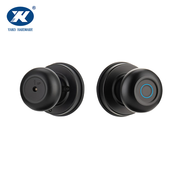 Knob Fingerprint Smart Door Lock Tuya Electronic Door Lock with Keys Easy Replace for Bedrooms Office Biometric Door Lock