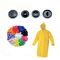Botones a Presión de Plástico Ecológico POM de Cuatro Piezas en Colores Personalizables para Prendas o Pañales