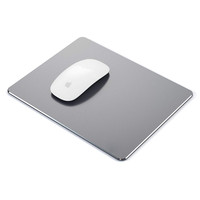 Op maat gemaakte logo metalen aluminium muismat gladde waterdichte harde gaming muismat voor pc laptop computer desktop