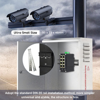 Grosir dikelola Switch 8 Port 10/100/1000M RJ45 + 2 Port 100/1000X SFP rel industri Mini Ethernet Switch 8 Port Gigabit