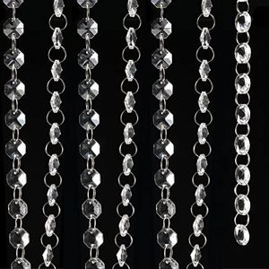 Joikit 52 chân K9 pha lê Vòng Hoa sợi 14mm bát giác lăng kính kim cương chuỗi hạt rõ ràng đèn Đèn chùm trang trí khắc - Product Image 6