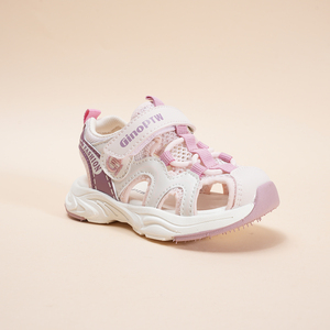 Sandalias para Niños con Protección para el Dedo Gordo del Pie, Sandalias Juveniles con Cierre de Velcro, Antideslizantes, Transpirables, para Niños y Niñas - Product Image 1