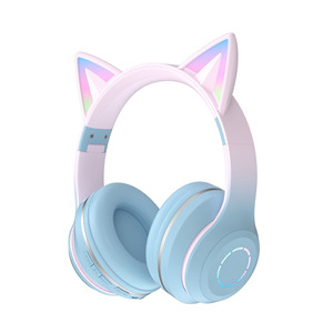 หูฟังบลูทูธหูแมว RGB พร้อมไฟ LED 5.3 สำหรับเล่นเกม ฟังเพลง โทรออก เป็นของขวัญ - Product Image 2