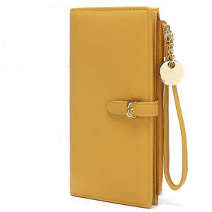 Carteras de Cuero PU de Alta Calidad, Largas y Modernas, en Colores Pastel, con Cierre, Tipo Bolso de Mano - Product Image 4