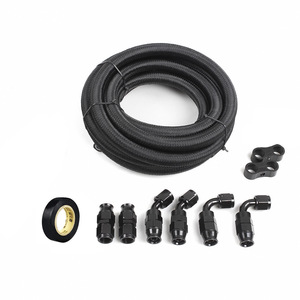 Teflon Oil Hose Kit AN6 AN8 AN10 Braided <b>PTFE</b> Hose 3.6m 6m Aluminum Alloy Fittings For Car Modification - Product Image 5