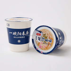 Impreso personalizado de ondulación de papel de pared bañeras de fideos instantáneos de tazón de sopa de <span class=keywords><strong>Pasta</strong></span> de comida para llevar cajas caja de fideos - Product Image 6