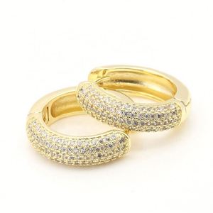 Pendientes grandes de oro de 14K de acero inoxidable de gran oferta, aros para mujer - Product Image 1