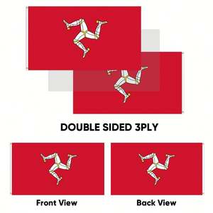 Banderas de Poliéster Personalizables de 3x5 Pies de la Isla de Man, 100D, Entrega Rápida de un Proveedor Confiable, Todas las Naciones - Product Image 4