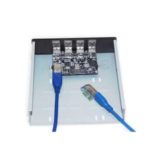 การ์ด PCI Express 1x แปลงเป็นพอร์ต <span class=keywords><strong>USB</strong></span> 3.0 จำนวน 4 พอร์ต ขนาด <span class=keywords><strong>5.25</strong></span> นิ้ว สำหรับช่องใส่ฟล็อปปี้ดิสก์ พร้อมแผงด้านหน้า ตัวแยก <span class=keywords><strong>USB</strong></span> 3 ช่อง  อะแดปเตอร์แบบ Combo Bracket ภายใน สำหรับคอมพิวเตอร์ตั้งโต๊ะ - Product Image 3