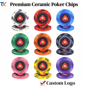 Fiches da <span class=keywords><strong>Poker</strong></span> in Ceramica Premium da 39mm 10g con Logo Personalizzato per Giochi da Casinò, <span class=keywords><strong>Set</strong></span> Regalo Aziendale di Lusso ed Eventi Promozionali - Product Image 1
