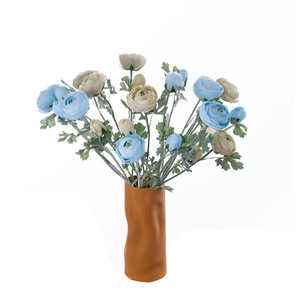 Rose artificielle Lu Lian à branche unique, élégante, en tissu vert tissé à la main, pour décoration de mariage - Product Image 5