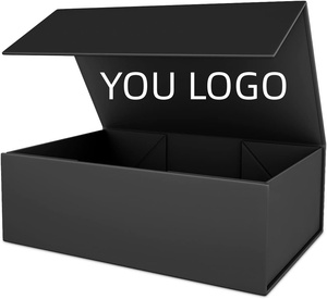 Customized High-end Recyclable Magnetic Folding Gift <b>Box</b> with Custom Logo for Clothing <b>Shoes</b> Underwear Packaging Rigid <b>Cardboard</b> - Product Image 1