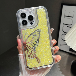 Funda de teléfono de mariposa de diamante a prueba de golpes 3 en 1 de gama alta de alta calidad para <span class=keywords><strong>Realme</strong></span> note50 C53 N53 - Product Image 6