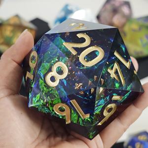 Jeu de <span class=keywords><strong>dés</strong></span> MINI PLANET personnalisé en résine D20 pour RPG Liquid Core Dice D20 vente en gros personnalisé Big Dragon Eye Liquid Core <span class=keywords><strong>20</strong></span> Face Dice DND - Product Image 6