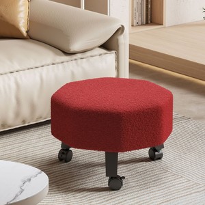 Taburete universal con ruedas, asiento suave para el hogar, taburete con ruedas para bebés, taburete infantil, banco pequeño, taburete bajo para zapatos - Product Image 5