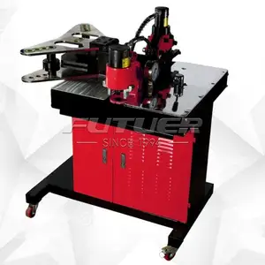 Máquina de dobra de cobre para barras de alta precisão, equipamento portátil de corte e perfuração, equipamento de nível industrial